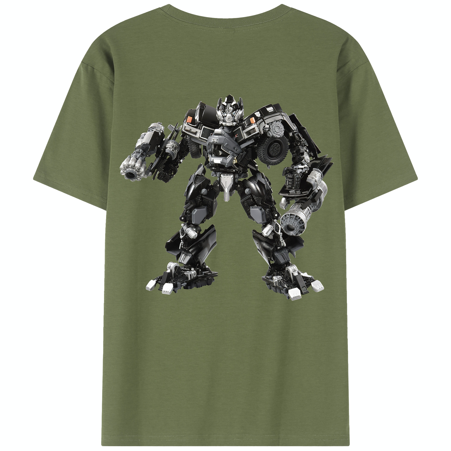 （画像用） Transformers トランスフォーマー 綿100％半袖Tシャツ（背面プリント）